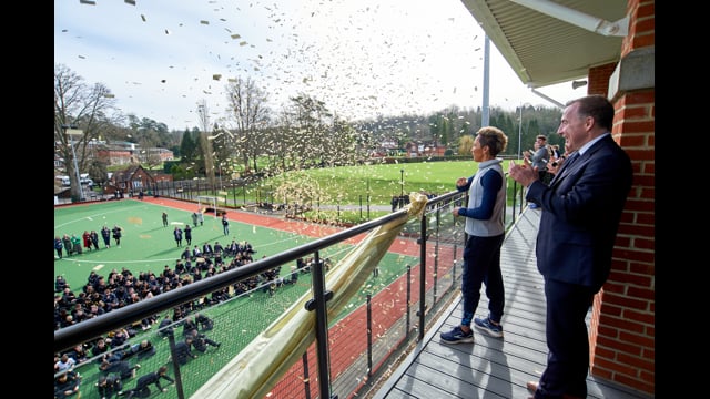 DAME KELLY HOLMES OPENS NEW SUPERCHARGED SPORTS CENTRE