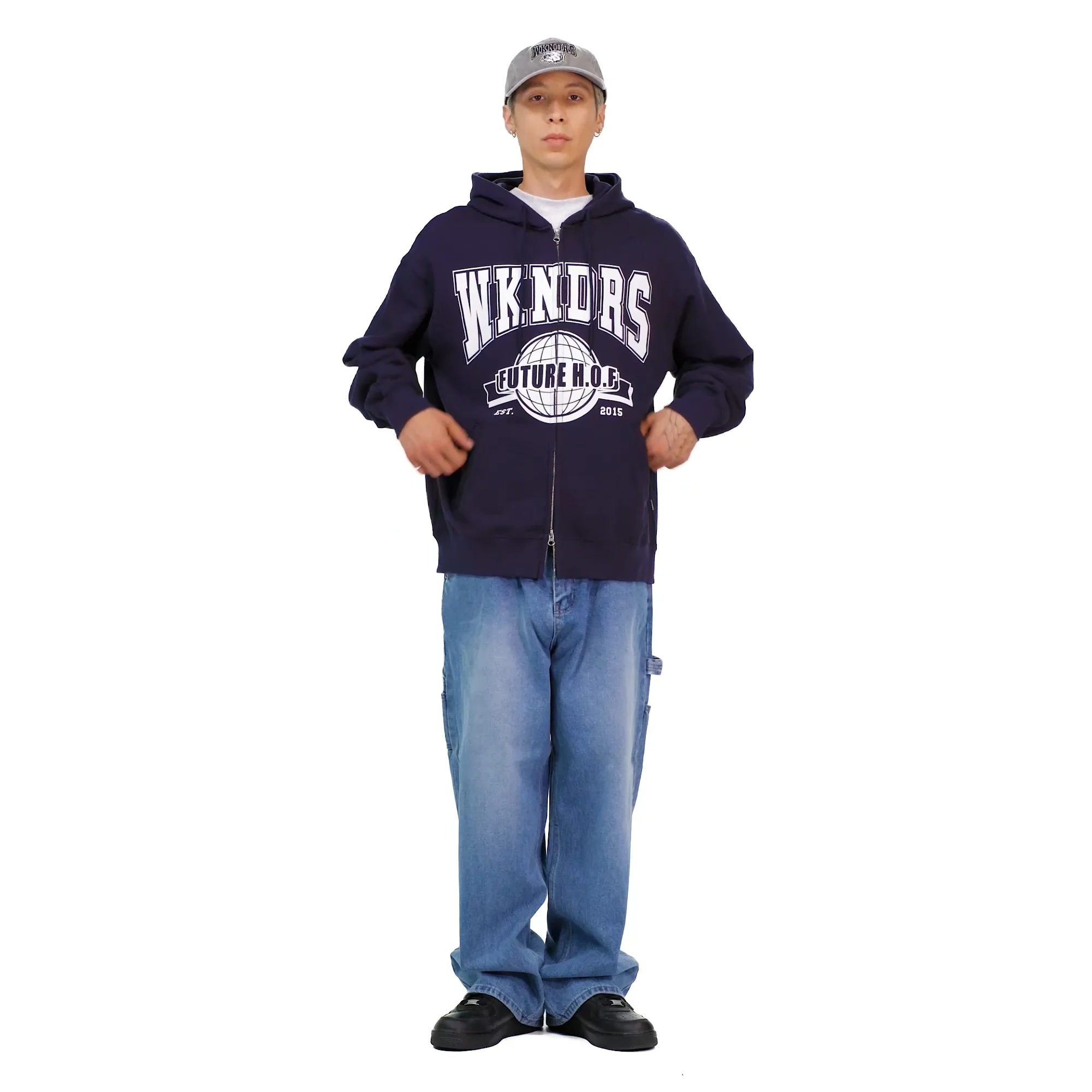 【韓国WKNDRS ウィークエンダーズ】H.O.F ZIPUP HOODIE 韓国WKNDRS ウィークエンダーズ】H.O.F ZIPUP HOODIE