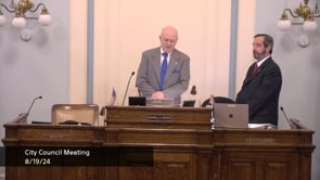 City Council Meeting August 19th, 2024