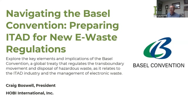 Navigating the Basel Convention: Preparing ITAD for New E-Waste Regulations