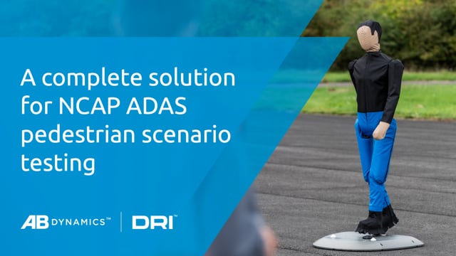 A complete solution for ADAS NCAP pedestrian scenario testing