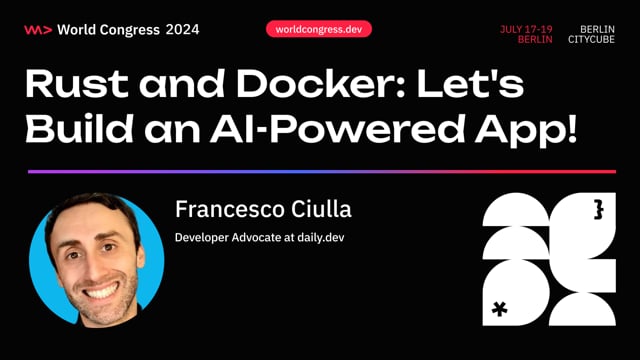 Rust and Docker: Let's build an AI-powered app!