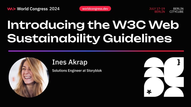 Introducing the W3C Web Sustainability Guidelines