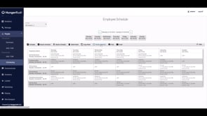 HungerRush Feature Demo - Employee Scheduling