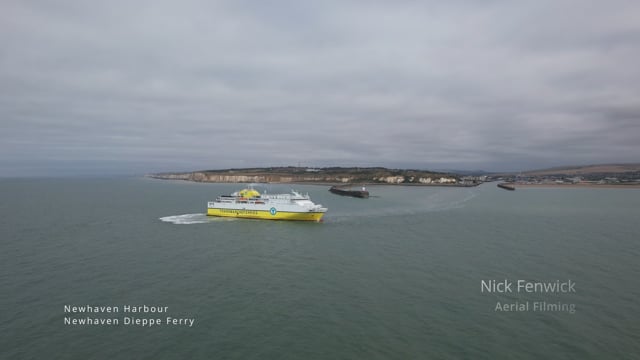 DFDS - Newhaven Dieppe Ferry, Departure from Newhaven Harbour