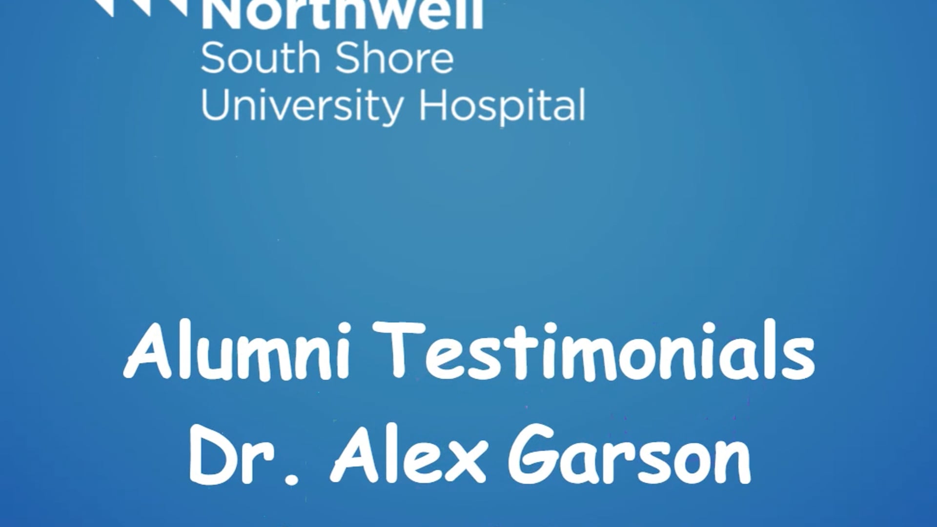 Garson Alumni Testimonial