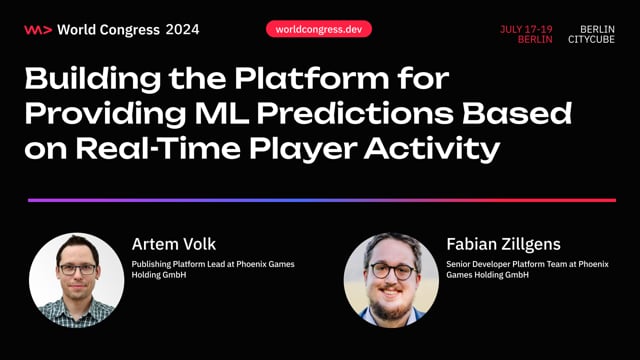 Building the platform for providing ML predictions based on real-time player activity