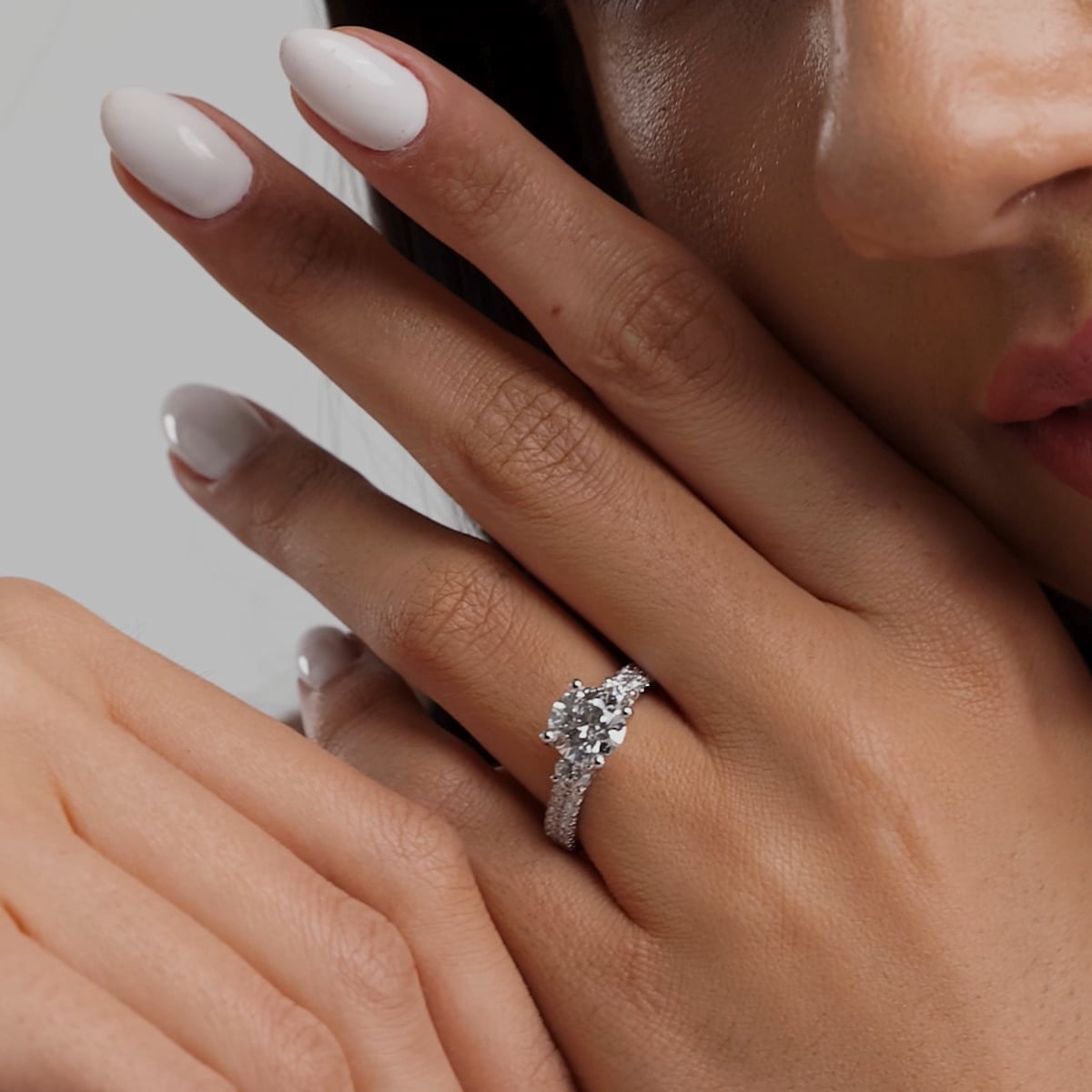 Marbella 1/2 ctw Round Lab Grown Diamond Engagement Ring with