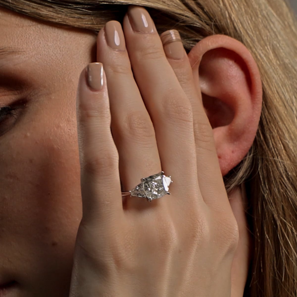 product video 2 for 5 3/8 ctw Cushion Lab Grown Diamond Engagement Ring