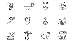 Animated Pancake Icon Pack, an Outline Icon by Prosymbols (Thumbnail 4 of 4)
