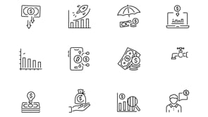 Money Animated Icon Collection, an Outline Icon by Prosymbols (Thumbnail 4 of 4)