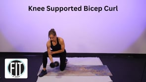 Knee Supported Bicep Curl