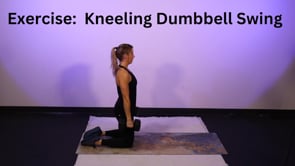 Kneeling Dumbbell Swing