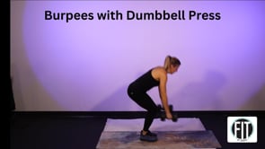 Burpees with Dumbbell Press