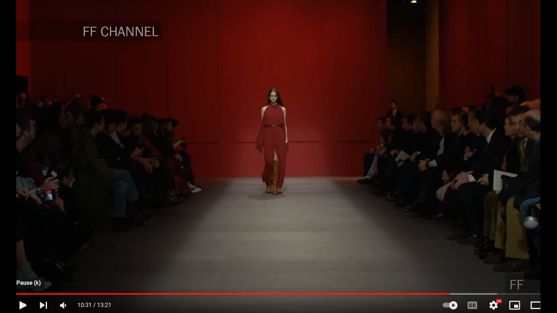 New Rare Salvatore Ferragamo Red Silk Dress F/W 2018 With