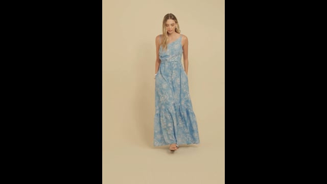 VESTIDO ISABEL LONGO                                                                                 ROYAL