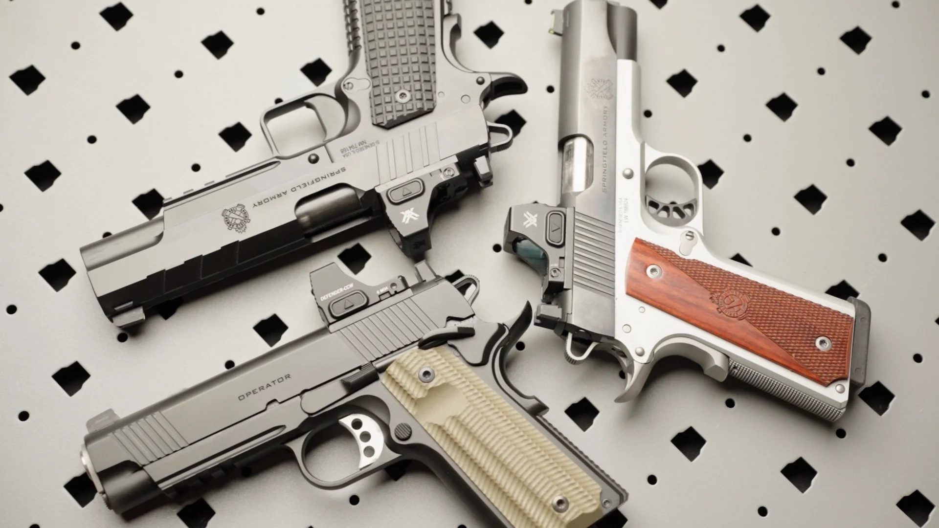 First Look: Springfield Armory Optics-Ready 1911 AOS Pistols - The
