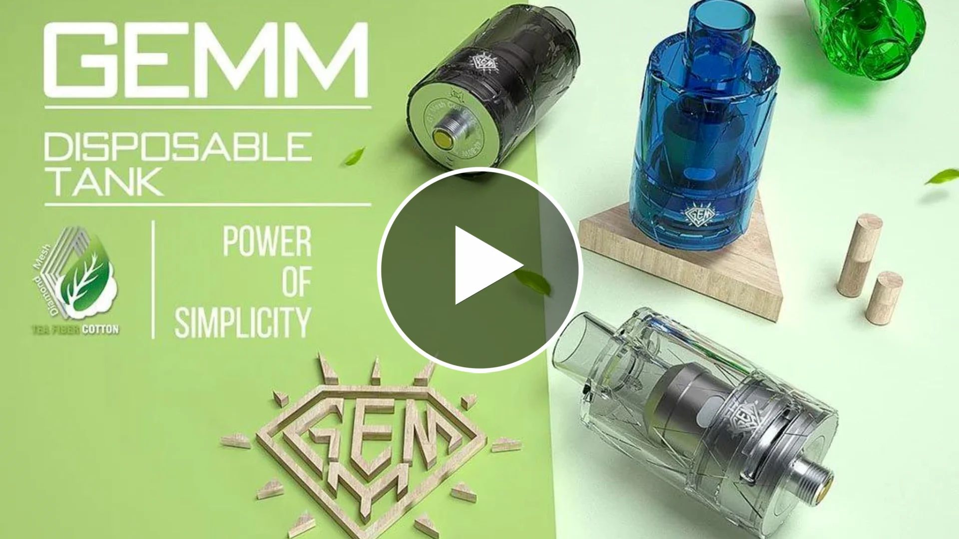 freemax vape tanks FreeMax GEMM Disposable Vape Tank 2PCs: Best Price main image 0