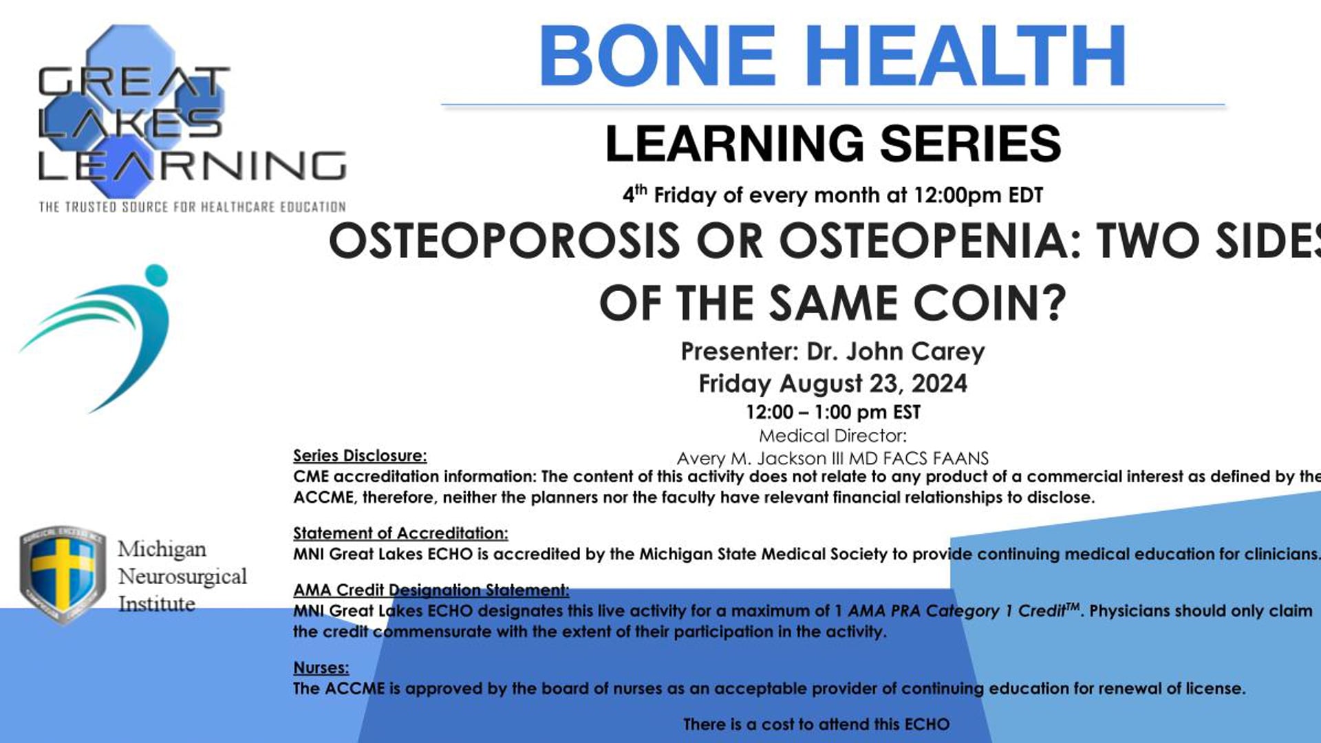 Osteoporosis or Osteopenia: Two sides of the same coin?
