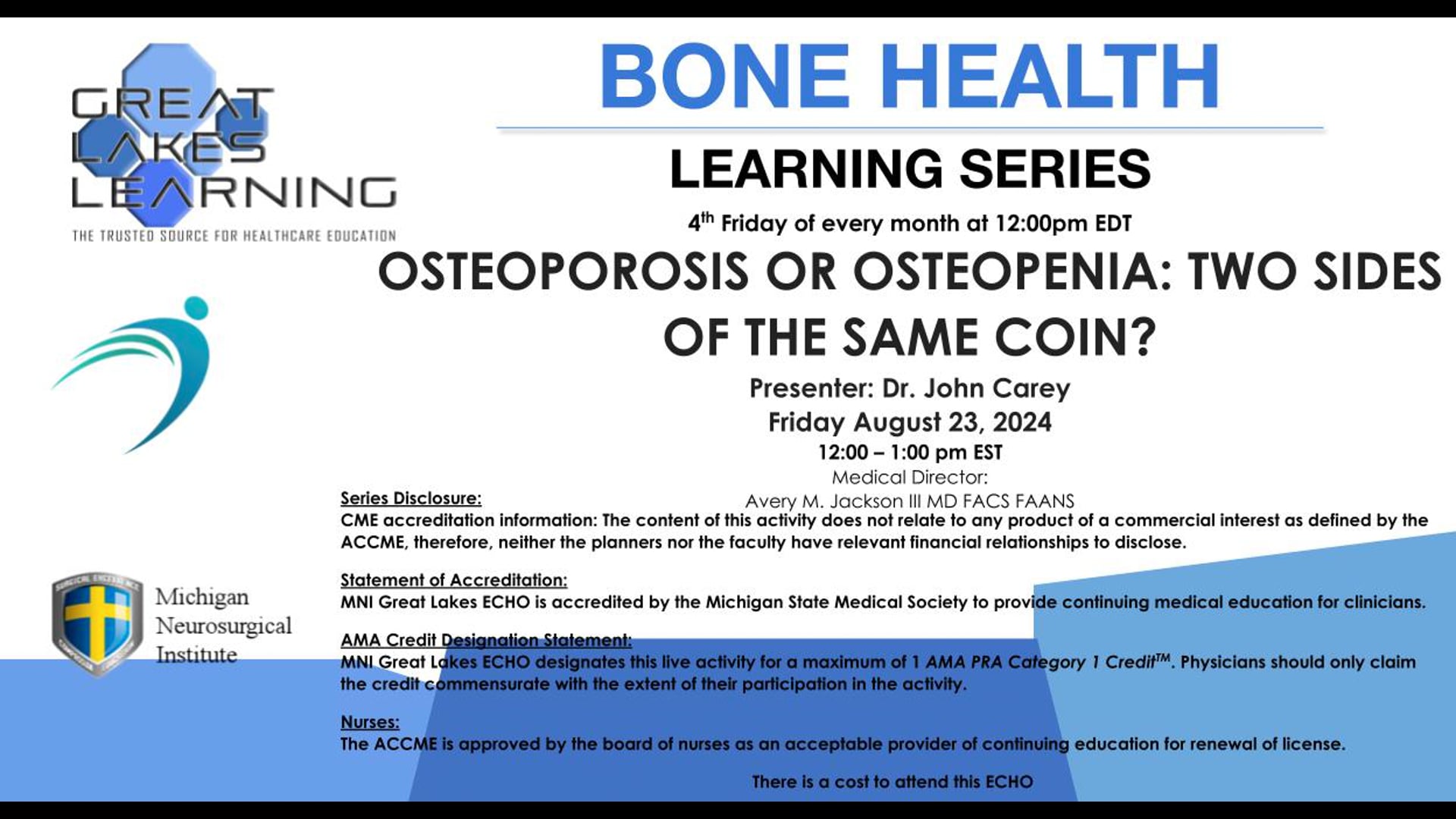Osteoporosis or Osteopenia: Two sides of the same coin?