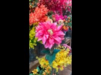 Kunstbloem Dahlia Rood