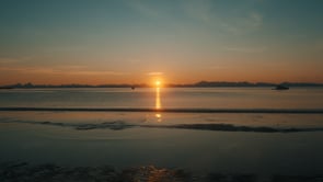 Midnight sunset at Engeløya