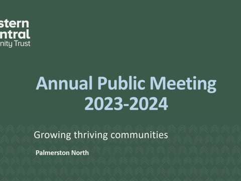 ECCT Annual Public Meeting 2024