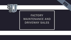 201 Factory Maintenance and Driveway Sales