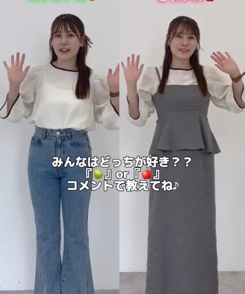 ★新春福袋2025★ バイカラー2WAYブラウス | [公式]ミスティウーマン（mysty woman トップス