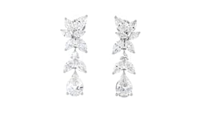 13.00 ct. t.w. Lab-Grown Diamond Drop Earrings in 14kt White Gold