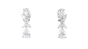 11.00 ct. t.w. Lab-Grown Diamond Drop Earrings in 14kt White Gold
