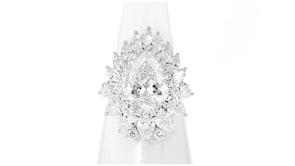 8.00 ct. t.w. Lab-Grown Diamond Halo Ring in 14kt White Gold