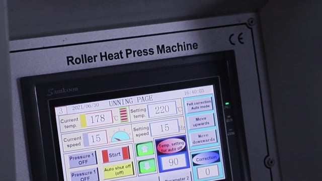 210x1700 PLC touch screen roller heat press machine heat transfer calendar