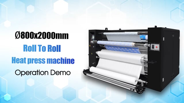 800x2000mmPLC roll to roll heat press machine calendar heat transfer sublimation