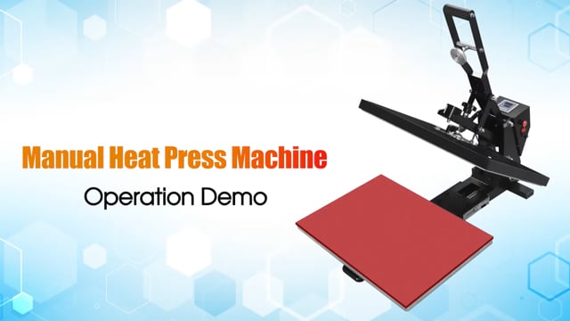 Auto open and draw out heat press machine