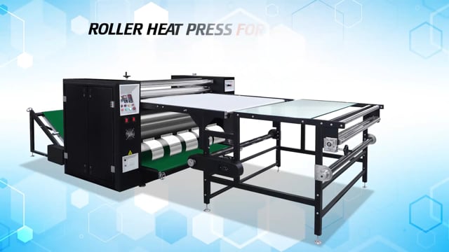 Cut pieces roller heat press machine calendar heat transfer sublimation