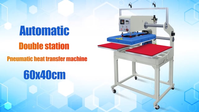 Pneumatic heat press machine