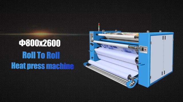 Roll to roll  heat press machine heat transfer machine calendar machine (1080p_25fps_H264-128kbit_AAC)