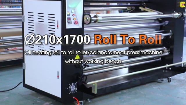 Roll to roll 210x1700 heat transfer machine heat press sublimation calendar machine )