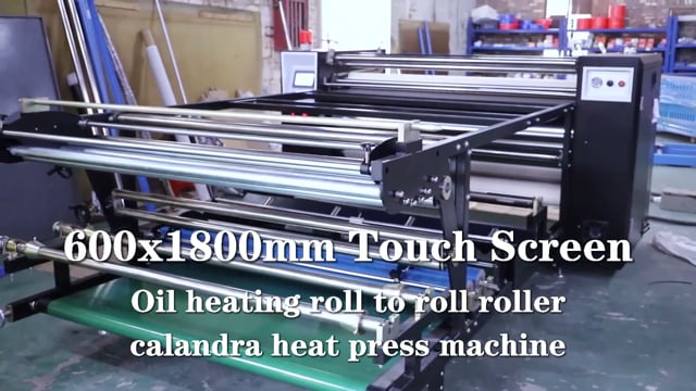 Touch screen roller heat press machine 600x1800