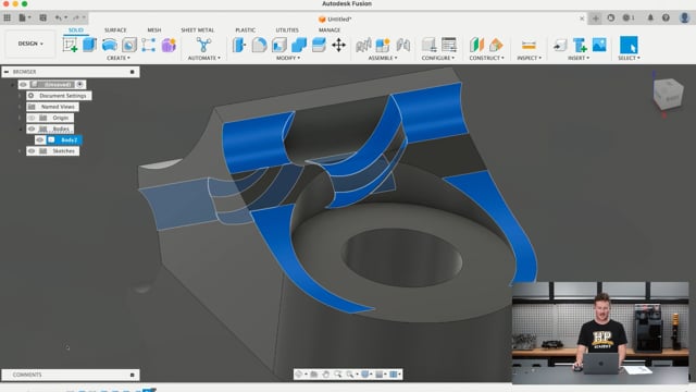 365 | How to 3D Model & Print a usable part in real time