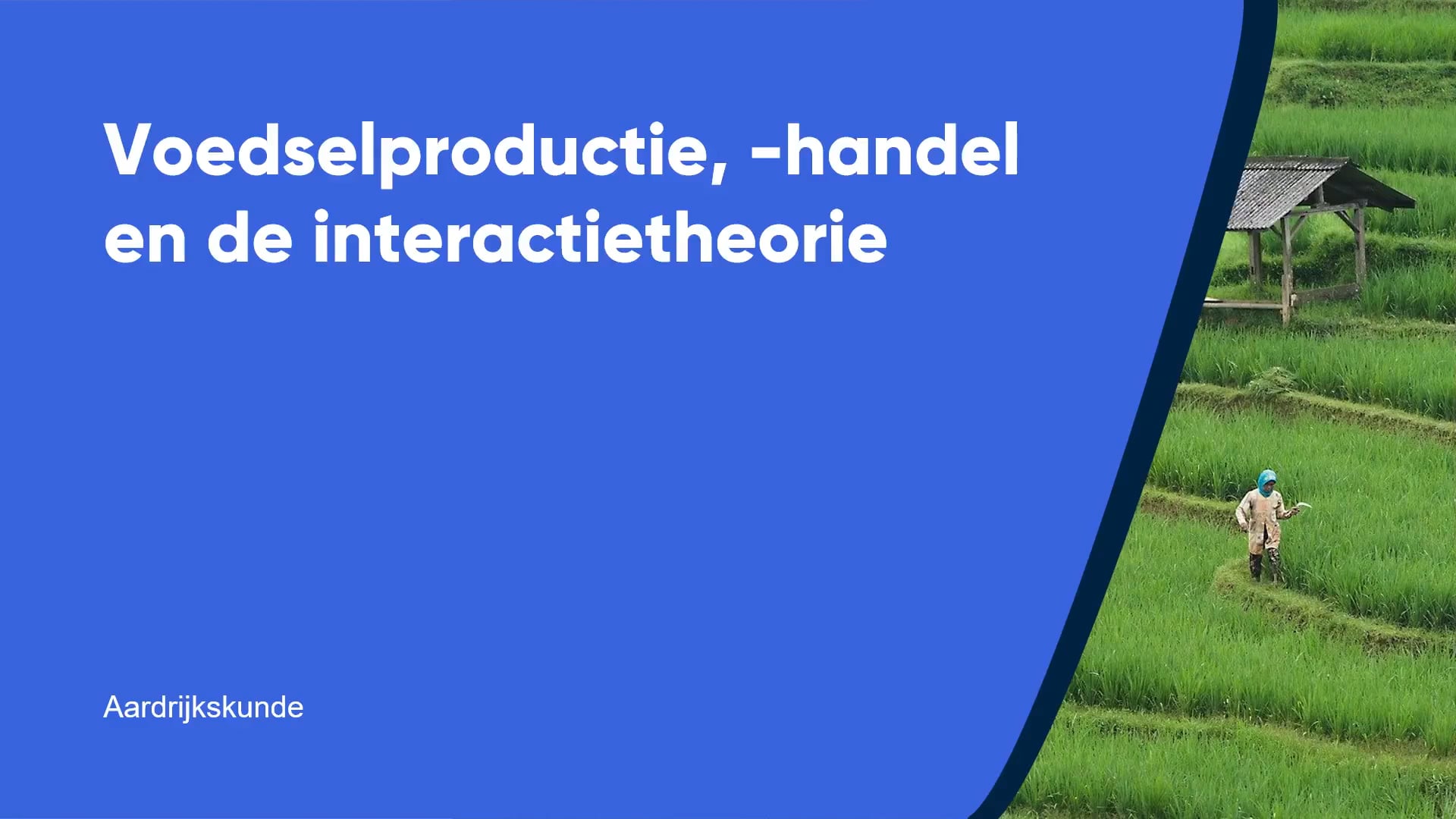 Voedselproductie, -handel en de interactietheorie