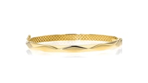 14kt Yellow Gold Faceted Bangle Bracelet