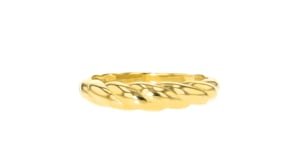 18kt Gold Vermeil Twisted Shrimp Ring