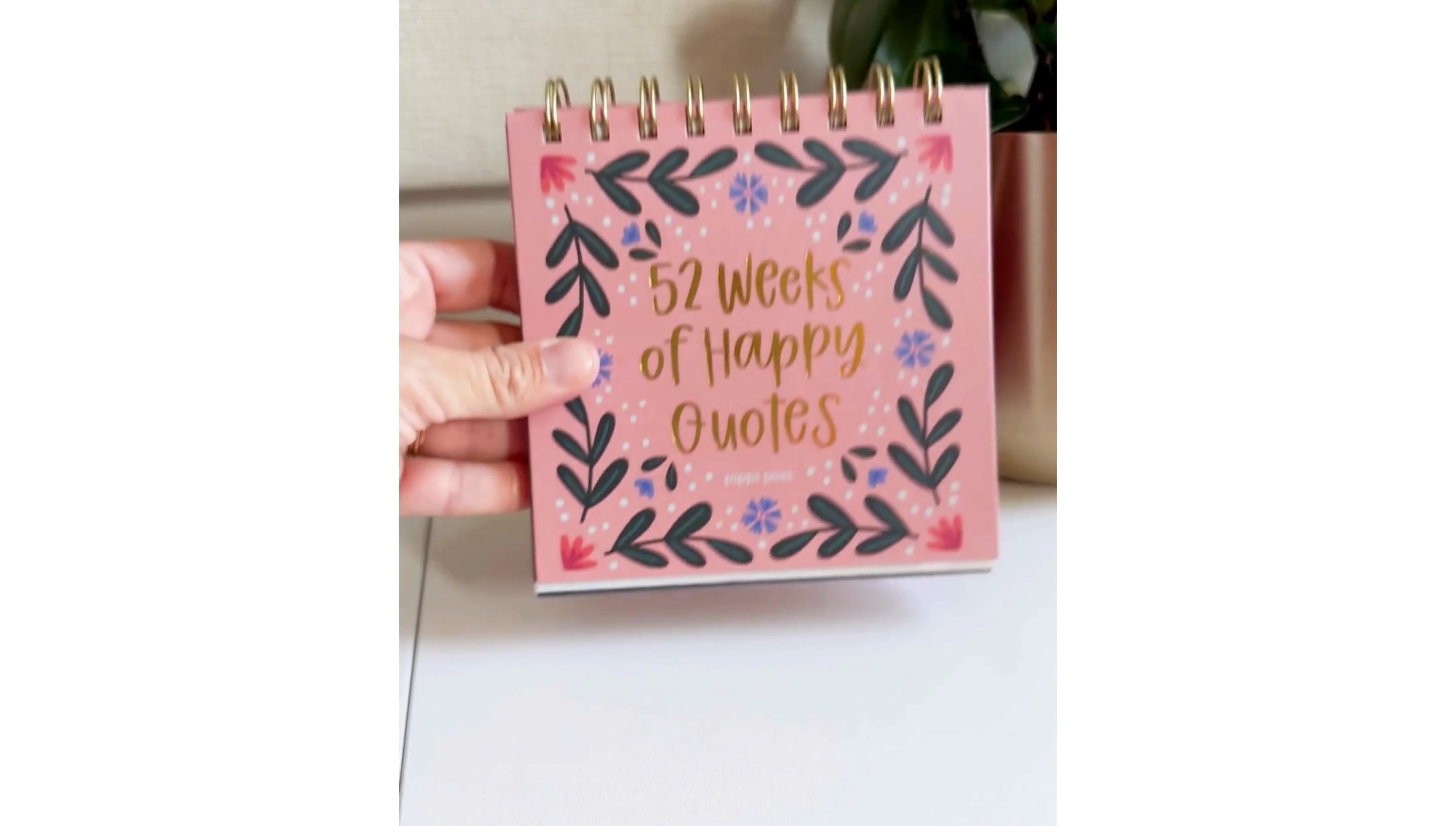 52 Weeks of Happy Quotes - Desk Flip Calendar video