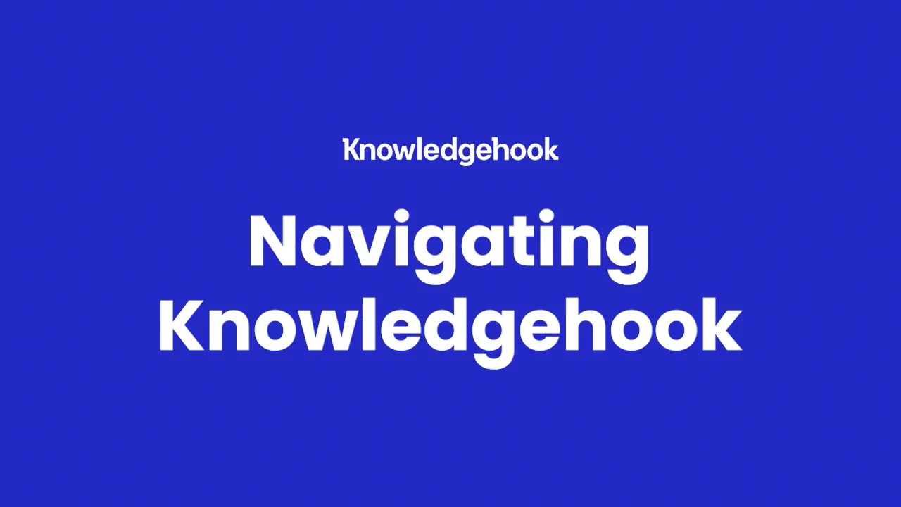 Navigating Knowledgehook