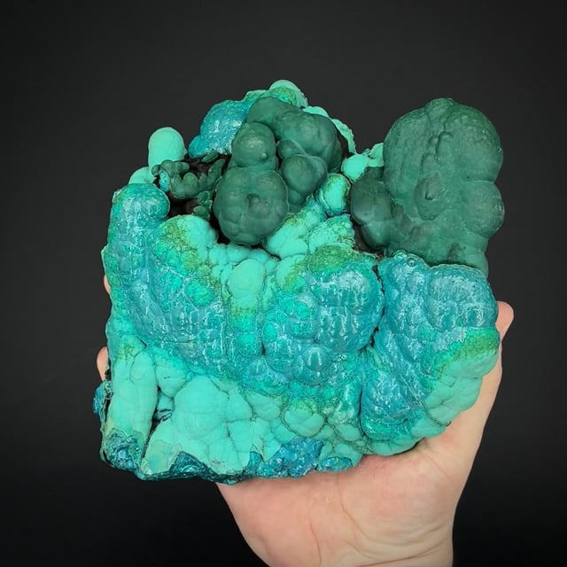 Chrysocolla with Malachite