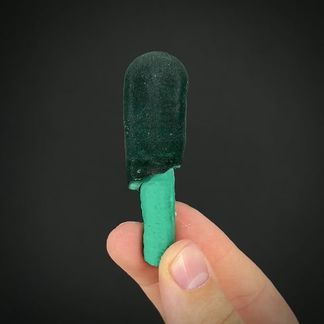 Malachite on Malachite stalactite