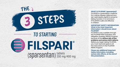 Start patients off with confidence with this FILSPARI<sup>®</sup> onboarding video