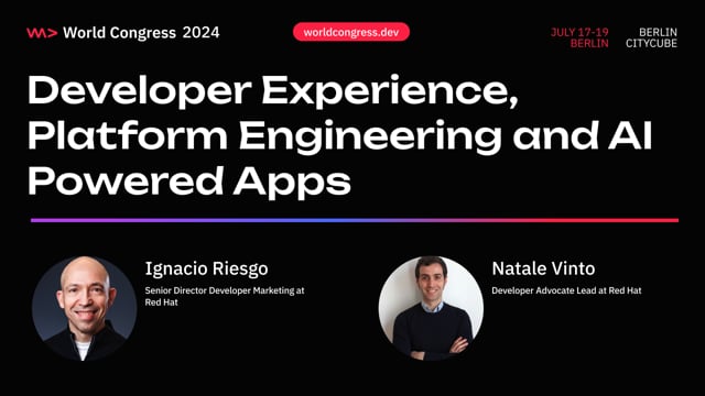 Developer Experience, Platform Engineering and AI powered Apps